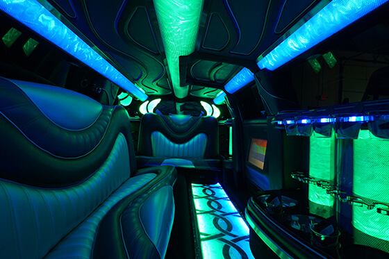 limo with booming sound system