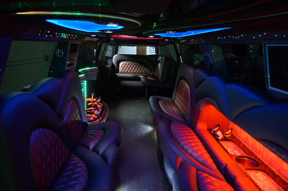 Kansas City party bus interior